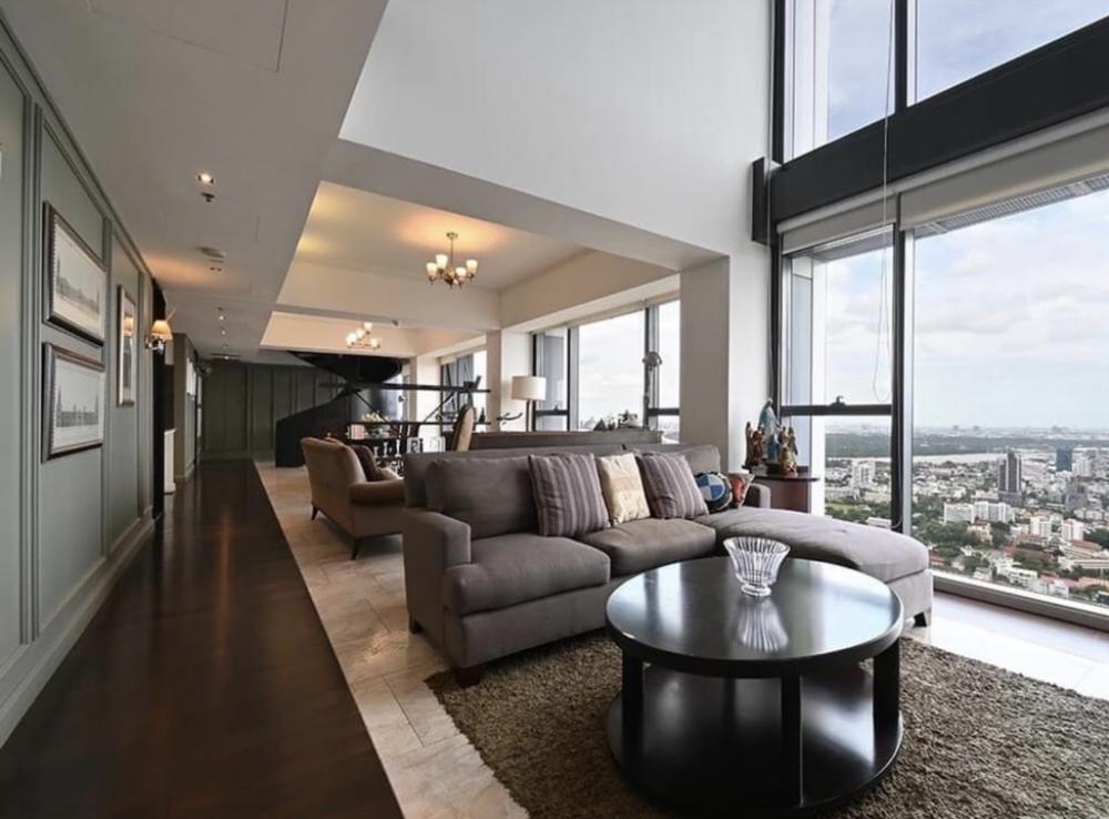 ให้เช่าคอนโดสาทร นราธิวาส : Rental : Duplex Penhouse At The Met Sathorn , 4 Bed 5 Baath, 54-55 Floor , 366 sqm. , Buidling D