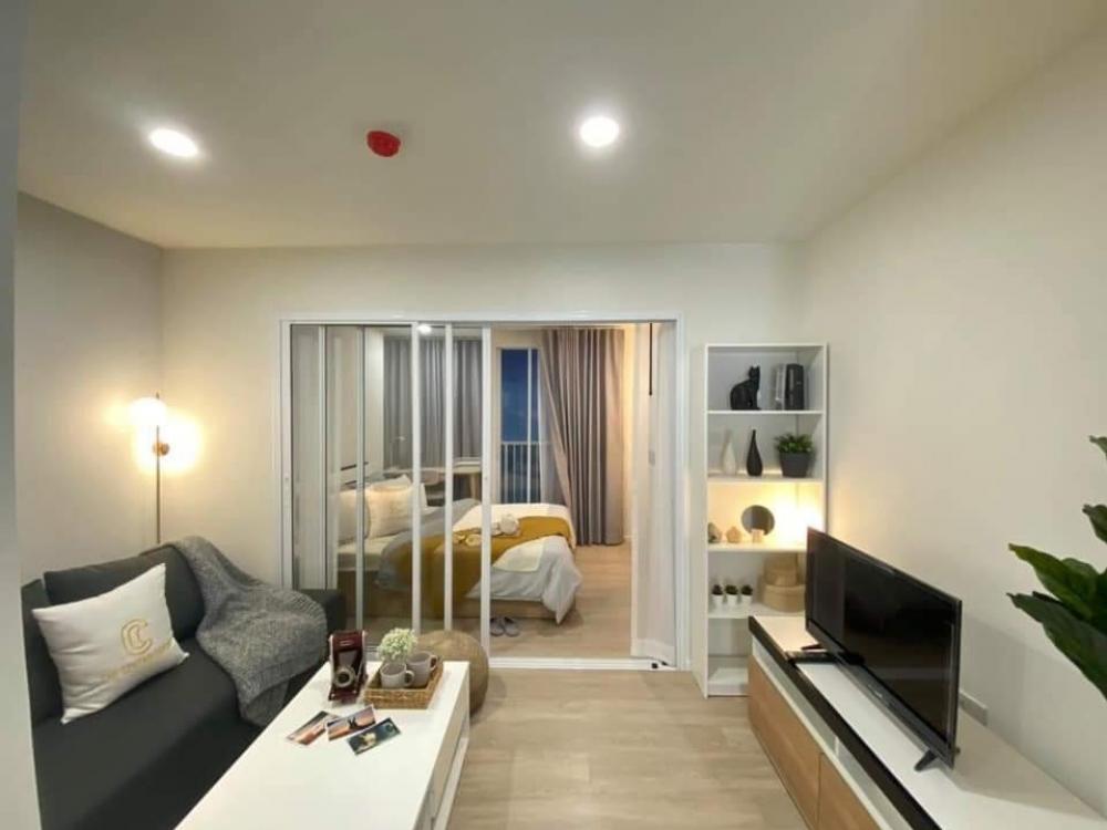 For SaleCondoPattaya, Bangsaen, Chonburi : New condo for sale, 1st hand, The centro condo Bangsaen, golden location, convenient to travel in and out of many routes Adjacent to Park In Market, near Burapha University, behind Laem Thong Department Store near Bangsaen beach worth the investment