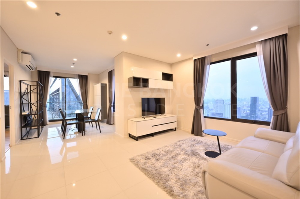 For RentCondoRama9, Petchburi, RCA : Rent [ For Rent ] Condo Villa Asoke - 2 bedrooms, 86 sq m, very large, pool view, clean room, white, beautiful / contact 065-8219716 ice