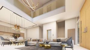 For SaleHouseRama9, Petchburi, RCA : 3-storey detached house, Rama 9 Residence with elevator, near Airport Link Hua Mak Station For Sale House Rama9 Residence