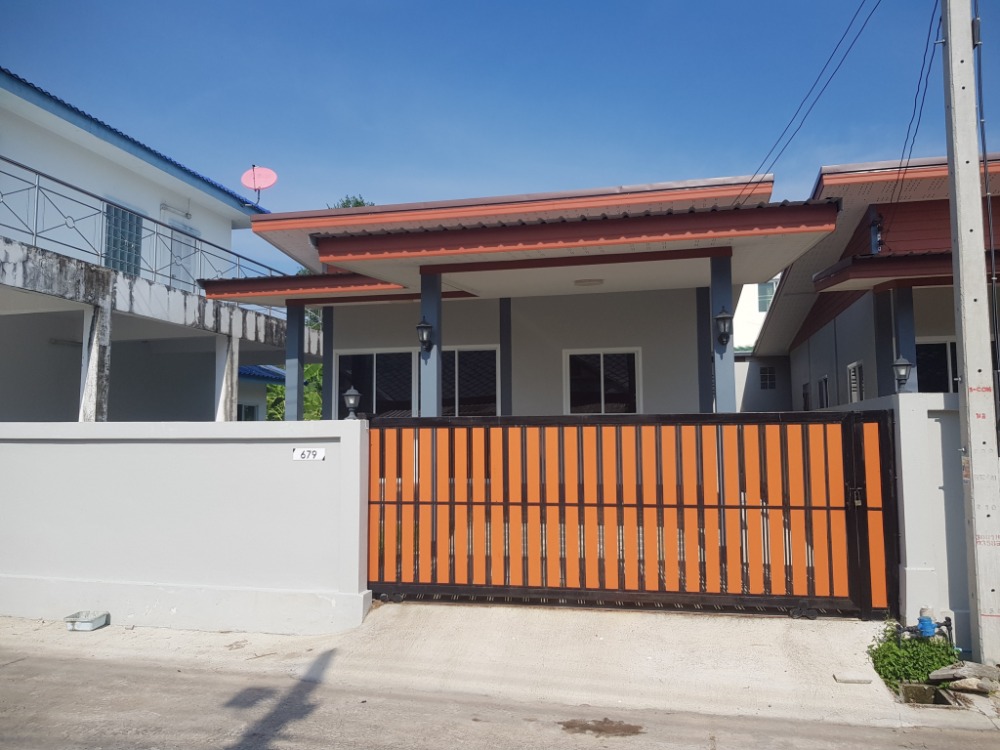 For SaleHouseHuahin, Prachuap Khiri Khan, Pran Buri : Baan Phunapha, new construction, Hua Hin - Huay Mongkol Near Big C, Single Tan 679