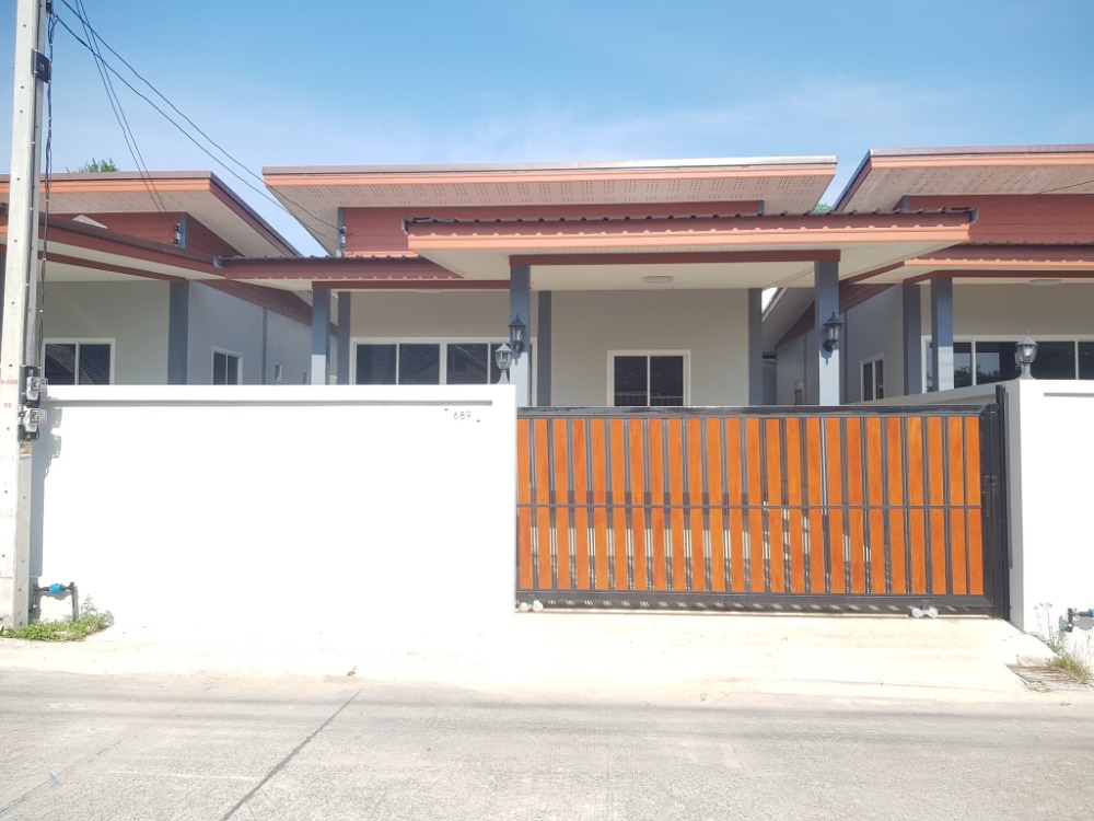 For SaleHouseHuahin, Prachuap Khiri Khan, Pran Buri : House for sale, Baan Phu Napha, new construction, Hua Hin - Huay Mongkol Near Big C, Single Tan 689