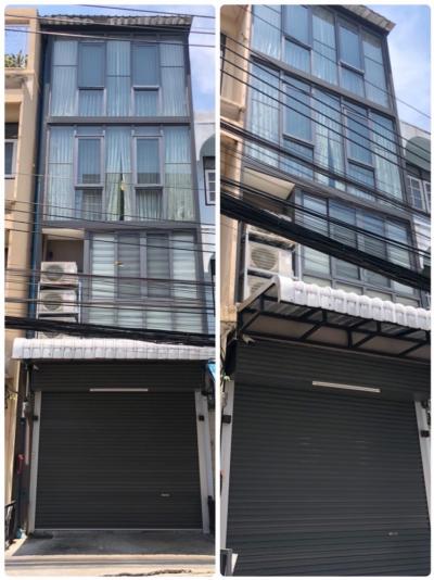 For SaleShophouseWongwianyai, Charoennakor : 4-storey commercial building for sale, Charoennakorn 18, near Icon Siam, good location for making a home office, price 10.9 million baht (TFP-053)