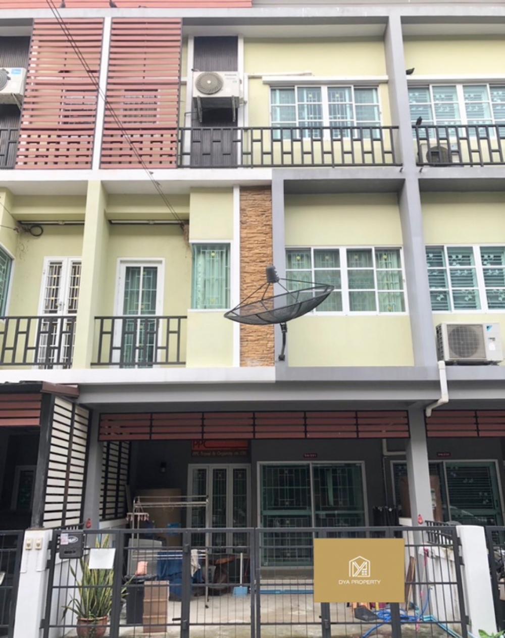 For RentTownhouseNonthaburi, Bang Yai, Bangbuathong : Available 15/5/67 Townhome for rent, 3 floors, 4 bedrooms, 4 bathrooms, 2 air conditioners, Buathong Thani Parkville 5, pets allowed 🐶