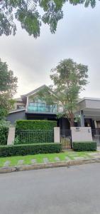 For SaleHousePathum Thani,Rangsit, Thammasat : Single house for sale in the corner of the Bangkok Boulevard Rangsit Klong 4 project, a large house, beautiful decoration, complete addition, ready to move in