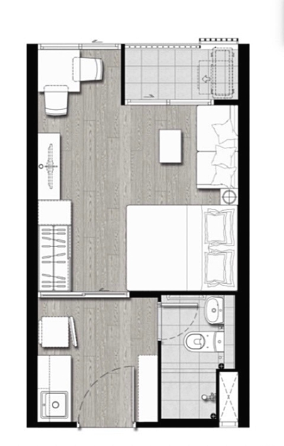 ขายคอนโดรัตนาธิเบศร์ สนามบินน้ำ พระนั่งเกล้า : S0065 ขาย Plum Condo Central Station เฟส 2 ชั้น 8