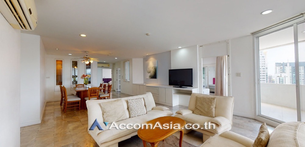 ให้เช่าคอนโดสุขุมวิท อโศก ทองหล่อ : Pet-friendly | 3 Bedrooms Condominium for Rent in Sukhumvit, Bangkok near BTS Thong Lo at Fifty Fifth Tower (AA21823)