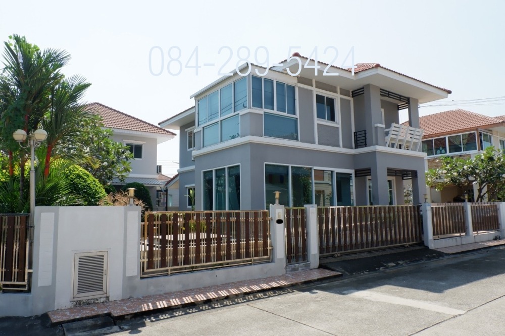 ขายบ้านพระราม 2 บางขุนเทียน : ขายบ้านเดี่ยว 2 ชั้น หมู่บ้านกานดา พาร์ค พระราม 2 (Kanda Park Rama 2) เนื้อที่ 68 ตารางวา บ้านหลังมุม