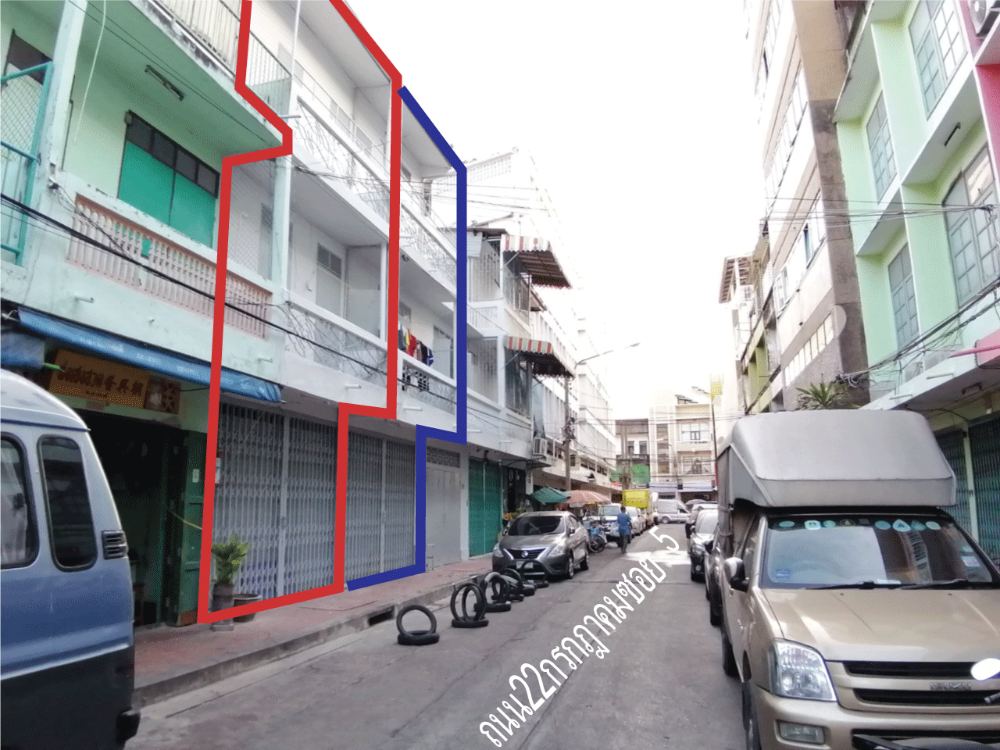 For LeaseholdTownhouseYaowarat, Banglamphu : Sell 2 townhomes near Chinatown+Wat Mangkon+MRT