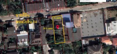 For SaleLandVipawadee, Don Mueang, Lak Si : Land for sale, Soi Phaholyothin 64 | 142 square wah, next to the main road, good location, near B. Care Medical Center Hospital