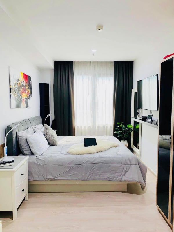 For RentCondoBangna, Bearing, Lasalle : N6271222 For Rent/For Rent Condo The Gallery Bearing (The Gallery Bearing) 1 bed 35 sq m, 14th floor, beautiful room, fully furnished, ready to move in