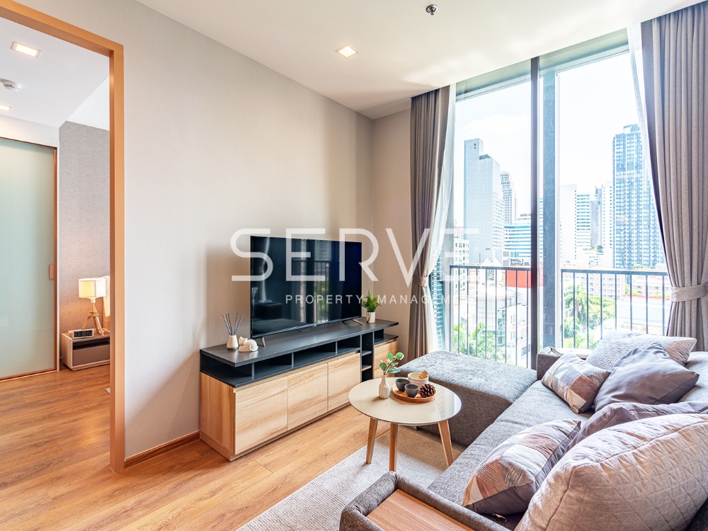 For RentCondoSukhumvit, Asoke, Thonglor : 🔥Good Deal🔥 2 Beds with Bathtub Corner Room Nice Decorate Good Location BTS Phrom Phong 500 m. at Noble BE33 Condo / For Rent