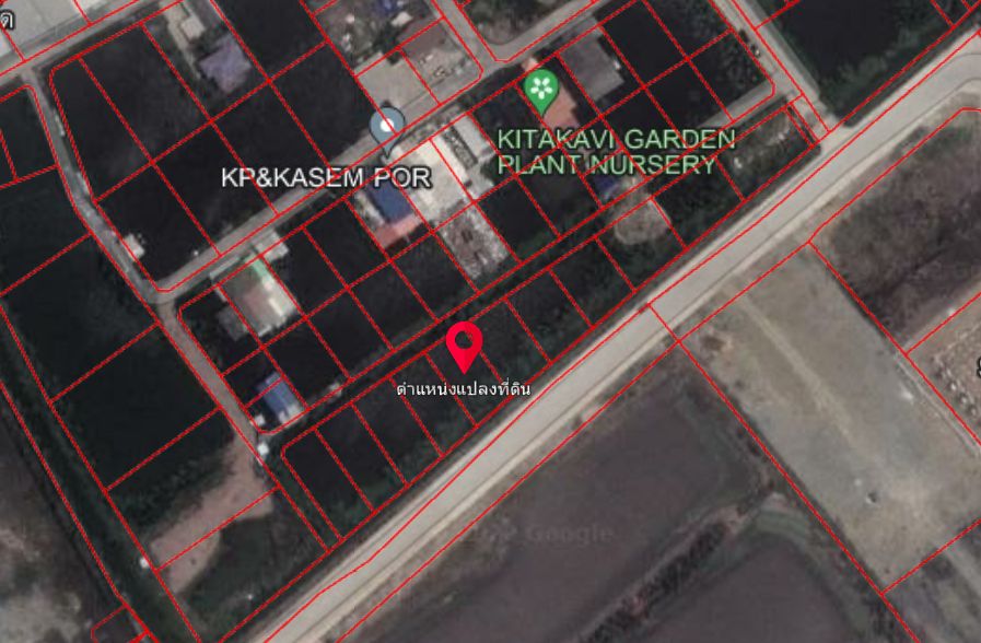 For SaleLandRathburana, Suksawat : Land for sale, purple area, near Greenwork Industrial Park, Suksawat - Pracha Uthit, area 1 ngan.