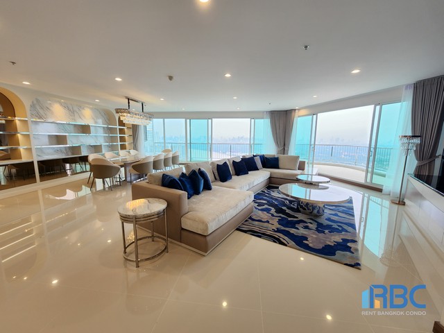 For RentCondoRama3 (Riverside),Satupadit : For Rent - Supalai Riva Grande (Rama 3) - Penthouse ,fully furnished