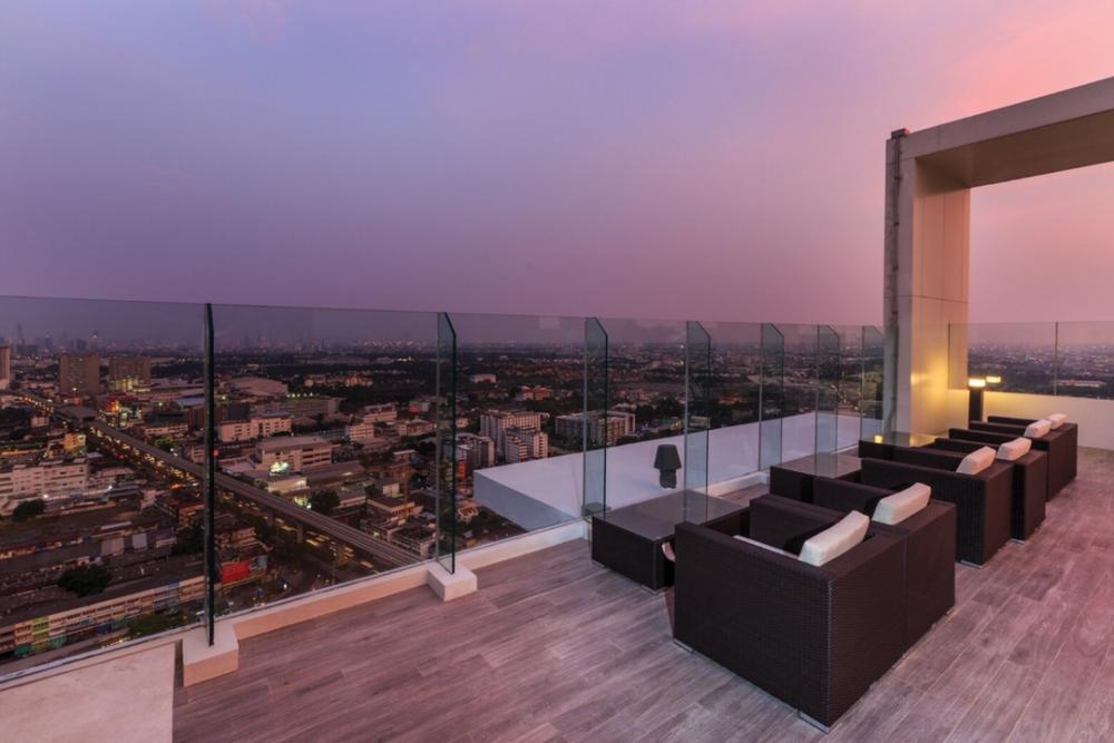 For RentCondoBang kae, Phetkasem : For rent, new room, cheap, Petchkasem Zone, Bang Khae, Bang Wa, size 30.03 sq.m., price 9,000 baht, Building B, 18th floor