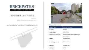 For SaleLandSukhumvit, Asoke, Thonglor : Land for sale, Soi Ekkamai 22, area 1 rai