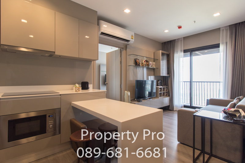 For SaleCondoRattanathibet, Sanambinna : EL22S-003 Condo for Sale The Politan Rive Condo 52 Sqm 2 bedroom Fully-furnished, Chao Phraya River View, Rattanathibet, Near MRT