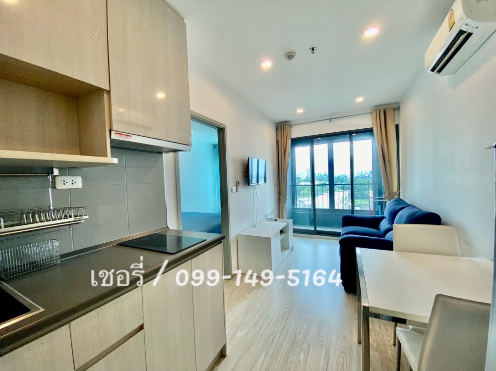 For RentCondoBangna, Bearing, Lasalle : LV090 Condo for rent Ideo Mobi Sukhumvit Eastgate, near BTS Bangna 150 meters, large room, new, never rented out. With furniture Electrical appliances, no blocking buildings, full central area / call 099-149-5164
