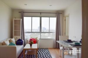 For RentCondoBangna, Bearing, Lasalle : 📣 Condo for rent at Lumpini Ville Lasalle - Bearing (Lumpini Ville Lasalle - Bearing), there is a shuttle service to pick up and deliver to BTS Bearing, 2 bedrooms, 1 bathroom, size 45.6 sq m., 15th floor, furniture and equipment. use full electricity Rea