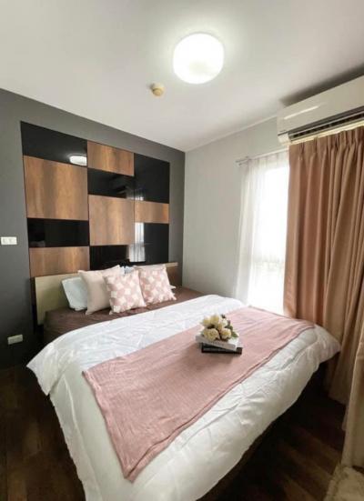For RentCondoBangna, Bearing, Lasalle : Condo for rent, Space Me Bangna, near Mega Bangna, price 6,500 baht, can move in !! Size 25.25 sq m, 21st floor, good view, not hot, ready to move in