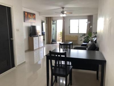 For RentCondoRama3 (Riverside),Satupadit : 📣 Condo for rent, SV City Rama 3 (SV City Rama3), 2 bedrooms, 2 bathrooms, 1 kitchen, 2 balconies, size 87 sq m., Bang Krachao view. The big room is ready to move in. With fixed parking near BRT, Wat Dan, furniture and complete electrical appliances