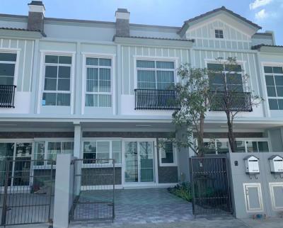 For RentTownhouseBangna, Bearing, Lasalle : 📣2-storey townhome for rent, Indy 2 Bangna-Ramkhamhaeng 2, new house, fully furnished. The front of the house does not hit anyone, 2 bedrooms, 3 bathrooms, area 19 sq m., with full facilities, near Mega Bangna, Ram 2 University.