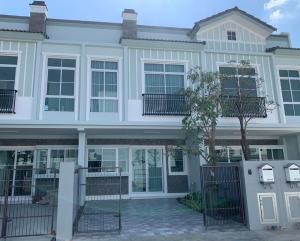 For RentTownhouseBangna, Bearing, Lasalle : Townhouse for rent, Indy 2, Bangna-Ramkhamhaeng 2, new house, 2 bedrooms, 3 bathrooms, land 19 sq m, usable area 99 sq m.