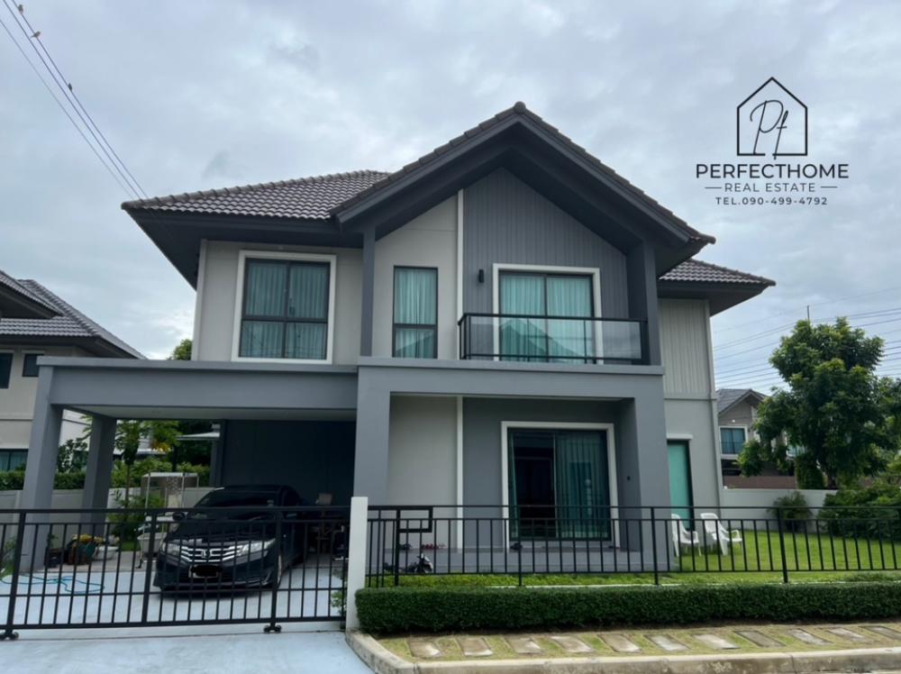 ขายบ้านนครปฐม พุทธมณฑล ศาลายา : (ขาย)บ้านเดี่ยวหลังมุม เพฟ ปิ่นเกล้า-ศาลายา แบบบ้านที่ขายดีที่สุด พื้นที่แปลงใหญ่สุดในโครงการ
