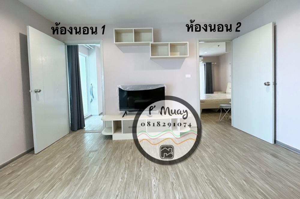For RentCondoBang Sue, Wong Sawang, Tao Pun : ✅ Ready to move in ✅ For rent ⭕️ Beautiful room, 2 bedrooms, 2 bathrooms, 1 living room, complete with a washing machine. #Regent Home Bang Son 28 ❤️ Rent 15,000 baht