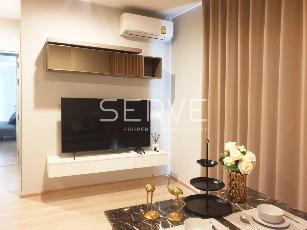 For RentCondoRatchadapisek, Huaikwang, Suttisan : 🔥🔥Corner Unit 2 Beds 2 Baths Homey Style High Fl 15+ Next to MRT Thailand Cultural Centre 80 m. at Noble Revolve Ratchada 2 / Condo For Rent