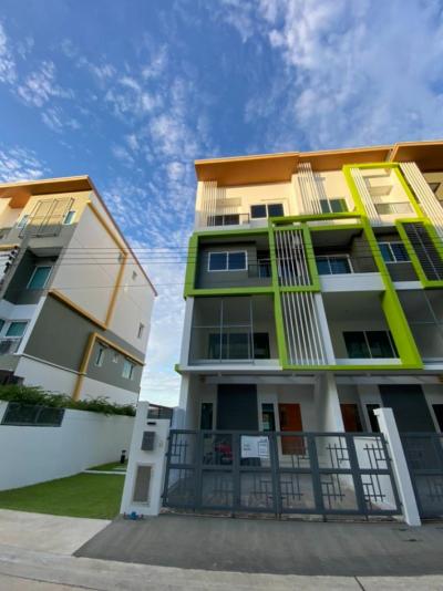 For RentTownhouseRama 2, Bang Khun Thian : Sell and rent a 3.5-storey townhome, Astera Bless Rama 2 Village, behind the new condition.