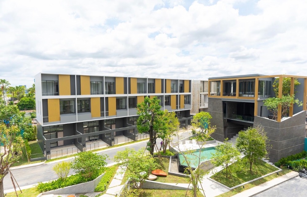 For RentHome OfficeRama5, Ratchapruek, Bangkruai : Home Office for rent with a new project, with 5 multipurpose rooms near Denla International School, Ratchaphruek, Pak Kret, Nonthaburi
