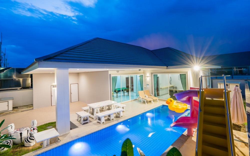 For SaleHouseCha-am Phetchaburi : Commission 5% include House for sale Pool villa serennara Cha am 3br3toilet 4,700,000 thb large swimming pool 2 km from the beachทำธุรกิจให้เช่าได้เลยทันที อปก ครบแล้ว 80 sqw นายหน้าค่าคอมขั้นต่ำ3%