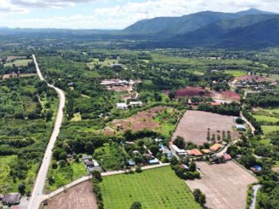 For SaleLandPak Chong KhaoYai : Land for sale in Khao Yai, Mu Si Subdistrict, Pak Chong District, 4 rai, good road, beautiful view, great value.