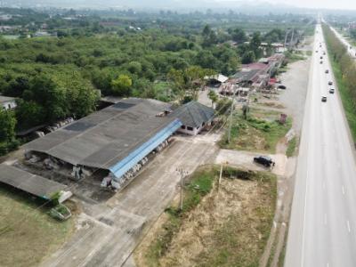 For SaleLandPak Chong KhaoYai : Land for sale on Mittraphap Road Khao Yai, Khanong Phra Subdistrict, Pak Chong District, 10 rai, the best location in this area.