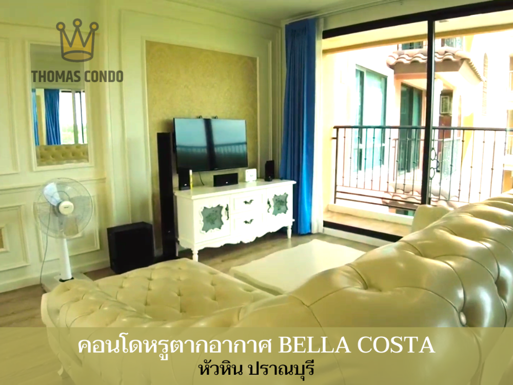 For SaleCondoHua Hin, Prachuap Khiri Khan, Pran Buri : Luxury condo for sale BELLA COSTA Hua Hin, Pranburi, luxury condo, beautifully decorated, ready to move in, complete with all functions, price only 4.8 million