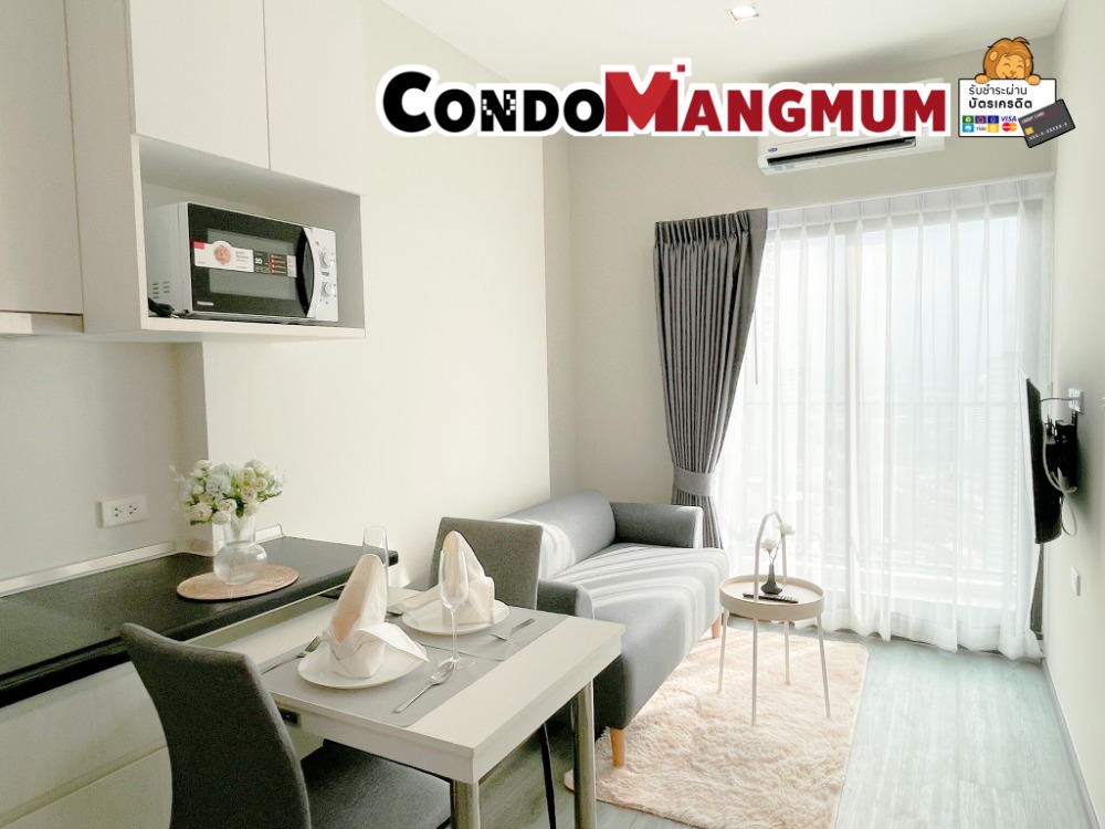 For RentCondoPattanakan, Srinakarin : Rich Park @Triple Station (Hua Mak), new room, fully furnished, ready to move in