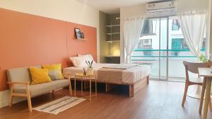 For RentCondoOnnut, Udomsuk : Baan Chom Dao Condo, On Nut 21/1 / Studio size 31 sq m, newly renovated room, 4th floor, Building A