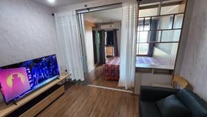 For RentCondoRama3 (Riverside),Satupadit : Room available for rent, U Delight Riverfront, 1 bedroom, price 12,500 baht with furniture set electrical appliances contact 0819589498