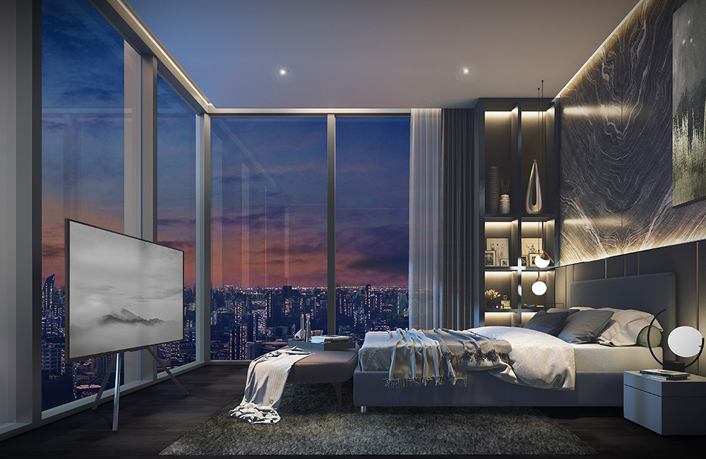 Sale DownCondoSathorn, Narathiwat : SALE✨ TAIT 12 Best Price! Good view! High Floor! 2-Bedroom