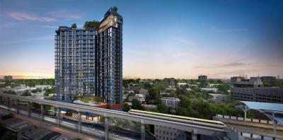 For SaleCondoLadprao101, Happy Land, The Mall Bang Kapi : New luxury condo for sale, ready to move-in, Ladprao-Bangkapi location, DUO SPACE, 2 bedrooms, 4th floor, corner room, owner, special price, great value
