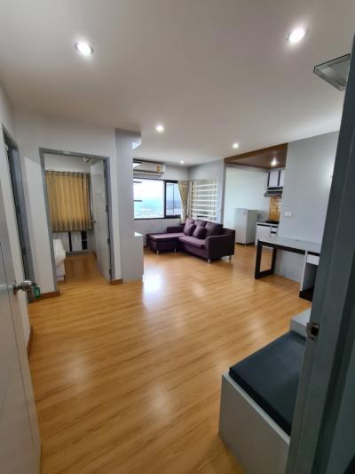 For RentCondoHatyai Songkhla : Condo for rent, beautifully furnished, monthly, with a kitchen zone, high-rise view (2 bedrooms, 1 bathroom)