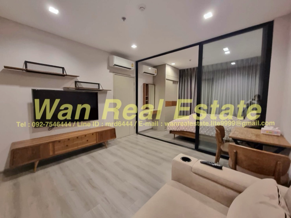 For RentCondoRattanathibet, Sanambinna : Condo for rent, politan rive, 10th floor, size 31 sq m, garden and river view lowest price project