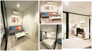 For RentCondoSamut Prakan,Samrong : Condo for rent, KNIGHTSBRIDGE SKY RIVER OCEAN, 27 sq m. Special price, fully furnished room, near BTS Pak Nam, Chao Phraya River curve view......