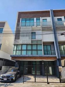 For RentTownhouseKaset Nawamin,Ladplakao : 4-storey home office for rent, area 44.6 square wah, 2 bedrooms, 5 bathrooms, District Ekamai-Ramintra Project