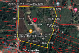ขายที่ดินปราจีนบุรี : ขายที่ดินปราจีนบุรี 35 ไร่ ใกล้เขาใหญ่ฝั่งปราจีน มีคลองล้อมรอบ