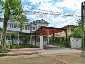 For SaleHouseNonthaburi, Bang Yai, Bangbuathong : House for sale, newly renovated, ready to move in, Manthana Phra Ngoen, 144.9 sq m., 5 bedrooms, 3 bathrooms, corner plot, main road