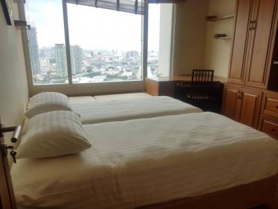 ให้เช่าคอนโดวงเวียนใหญ่ เจริญนคร : Watermark Chaophraya,  Watermark Chaophraya River Condo ,River view Middle floor 105.21 sqm 2 bedroom 2 bathroom for rent well price!!