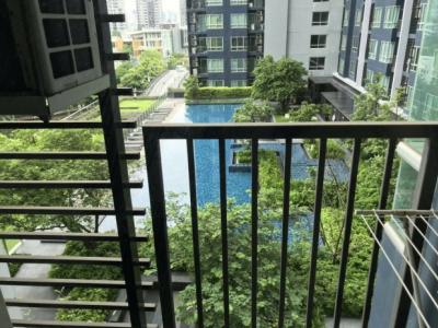 ให้เช่าคอนโดอ่อนนุช อุดมสุข : The Base Sukhumvit 77, 30sqm Cozy One bedroom, View pool and Phra Khanong canal, condo for rent at The base sukhumvit 77.