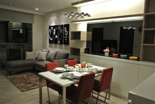 For RentCondoOnnut, Udomsuk : Sky Walk, 52sqm Elegant, Brand New One Bedroom Apartment for rent at Sky Walk